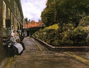 Stevenstift In Leiden, First Version — Max Liebermann