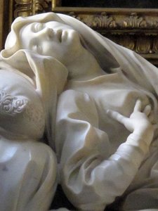 Monument To The Blessed Ludovica Albertoni (detail) — Gian Lorenzo Bernini