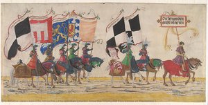 The German Counts, From The Triumphal Procession Of Maximilian I — Albrecht Altdorfer