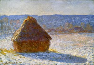 Grainstack in the Morning, Snow Effect