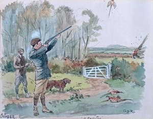 Pheasant Shooting — George Derville Rowlandson