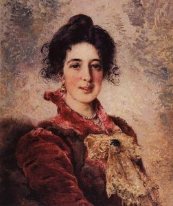Female Portrait (12) — Konstantin Yegorovich Makovsky