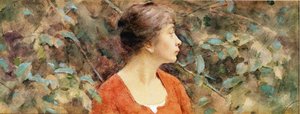 Lady In Red — Theodore Robinson