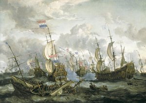 The 'royal Prince' And Other Vessels At The Four Days Battle — Abraham Storck (sturckenburch)