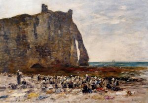 The Laundresses Of Etretat — Eugène Louis Boudin