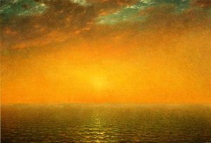 Sunset On The Sea — John Frederick Kensett, Luminist Landscape