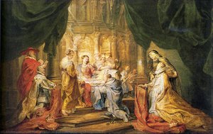 St. Ildefonso Receiving A Priest Cloak — Peter Paul Rubens, Baroque Grandeur