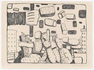The Street From Ten Lithographs By Ten Artists — Philip Guston