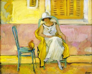 Woman In A White Dress — Henri Lebasque, Post-impressionism