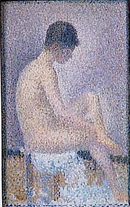 Poseuse De Dos — Georges Pierre Seurat, Pointillist Precision