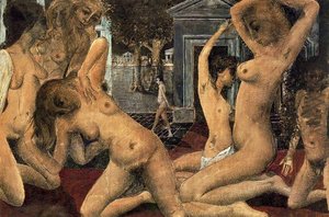 Tumultuos Girls — Paul Delvaux