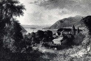 Military Headquarters On The Hudson, (painting) — Asher Brown Durand, Hudson River School