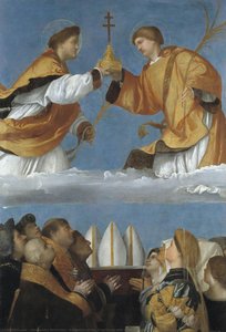 Adoration Of The True Cross With The Saints Faustino And Giovita