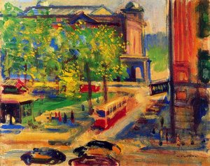 Barcelona. Plaza Palau — Josep Mompou Dencausse, Post-impressionism