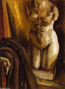 The Statue By The Sofa At Charleston — Duncan Grant