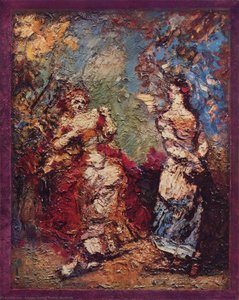 The Precious Ridiculous — Adolphe Joseph Thomas Monticelli