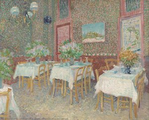 Interior Of A Restaurant — Vincent Van Gog, Neo-impressionism