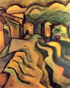 Paseo A La Ciudad — Joan Miró, Cubist Cityscape