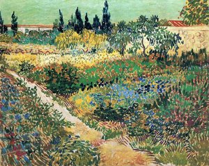 Garden With Flowers — Vincent Willem Van Gogh, Impressionism
