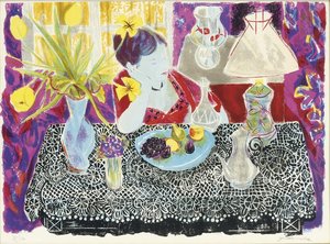 Woman At A Table — Emilio Grau Sala