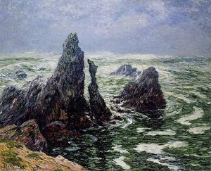 The Needles Of Port Cotom Belle Ile — Henri Moret