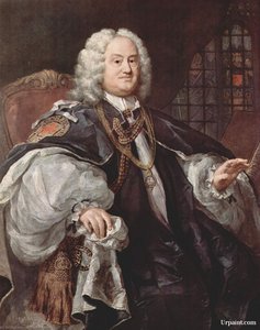 Porträt Bischof Benjamin Hoadly — William Hogarth