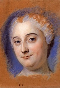 Study For Portrait Of Unknown Woman — Maurice Quentin De La Tour