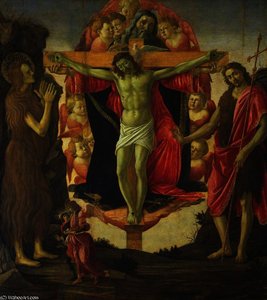 The Trinity With Saint Mary Magdalen And Saint John The Baptist — Сандро Ботичели, Early Renaissance