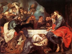 Christ At Simon The Pharisee — Сэр Пјетр Паул Рубенс, Baroque