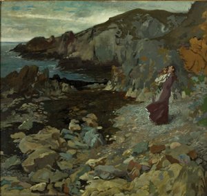 Rocky Coast Scene At Howth — Sir William Newenham Montague Orpen, Realism