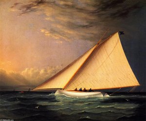 A Racing Yacht on the Great South Bay