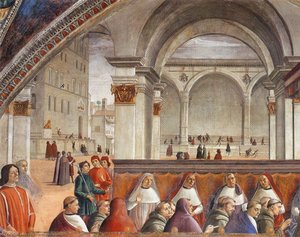 Confirmación De La Regla (detalle) — Domenico Ghirlandaio