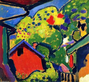 Landscape In Murnau — Alexej Von Jawlensky, Expressionist Landscape