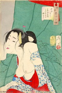 Looking Itchy — Tsukioka Yoshitoshi