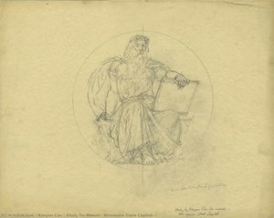 Study For Mosaic, Wisconsin State Capitol, — Kenyon Cox