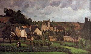 View Of L'heritage At Pontoise — Camille Pissarro
