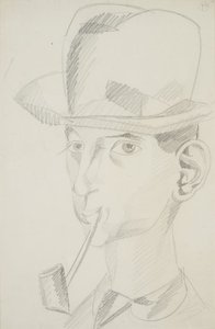 Self-portrait With A Pipe — アンリ・ゴーディエ＝ブレスカ