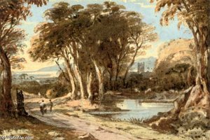 Travellers In An Extensive Landscape — John Varley I (the Older)