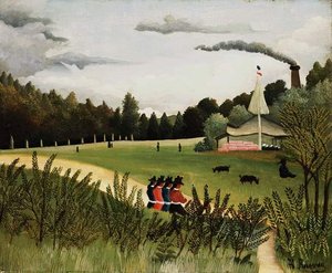 Park With Figures — Henri Julien Félix Rousseau (le Douanier)