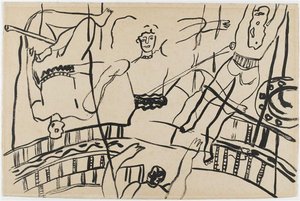 The Acrobats, Study For The Circus — Fernand Léger