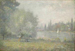 Bords De La Seine (effet Du Matin) — Léon Jules Lemaître