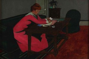 Misia À Son Bureau — Félix Vallotton