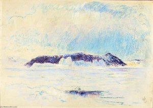 Icebergs Of Herbert Island — Frank Wilbert Stokes