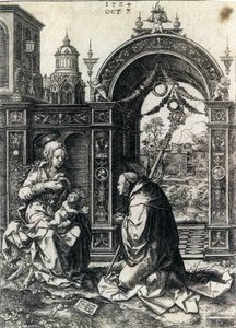 St Bernard Adoring The Christ Child
