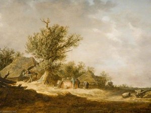 Landscape In The Dunes — Jan Josephszoon Van Goyen, Dutch Golden Age