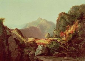 Scene From The Last Of The Mohicans — Thomas Cole