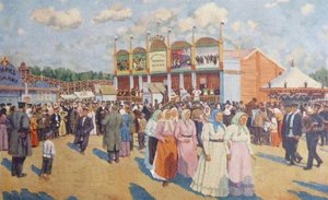 Festivities On The Field Devichye — Konstantin Yuon