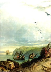 Hunting The Grizzly Bear — Karl Bodmer