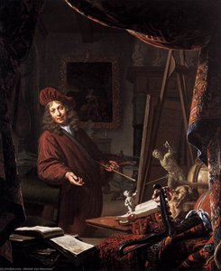 The Painter's Studio — Michiel Van Musscher, Dutch Golden Age