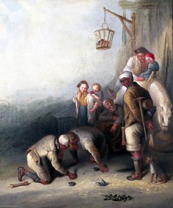 Pitmen Playing Quoits — Henry Perlee Parker